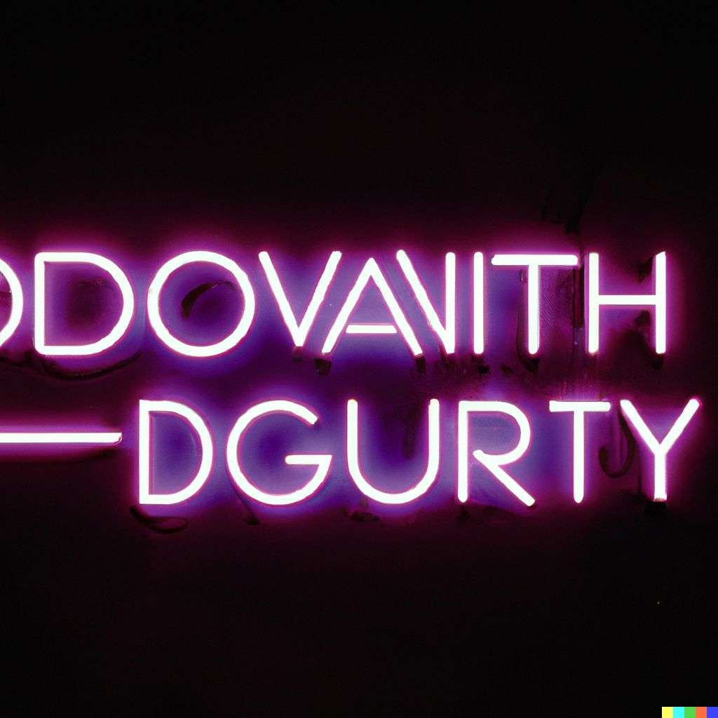 the discovery of gravity, neon art